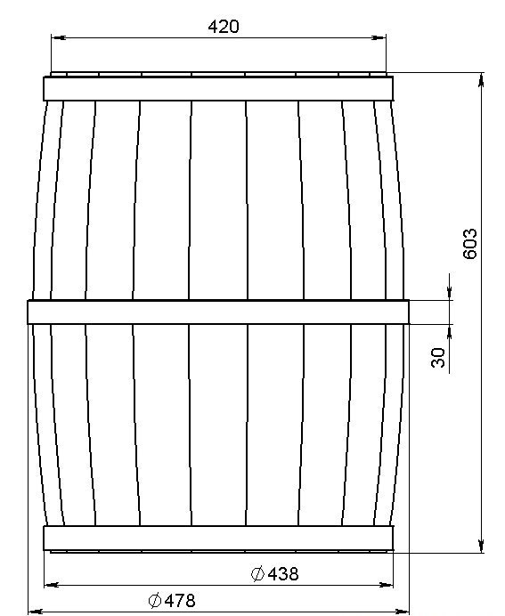 дубовая бочка своими руками чертежи