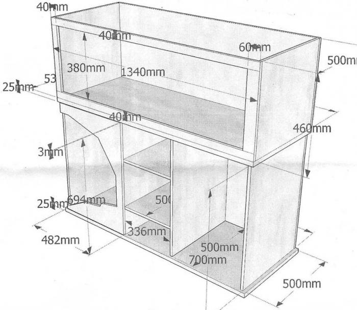 тумба под аквариум 200 литров своими руками