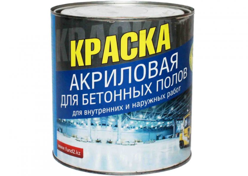 Акриловая краска для бетона
