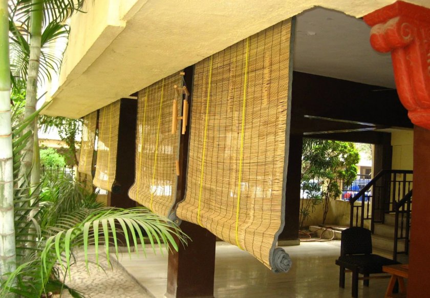 Бамбуковые шторы для веранды