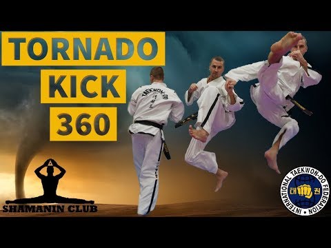 Обучение “tornado kick 360”