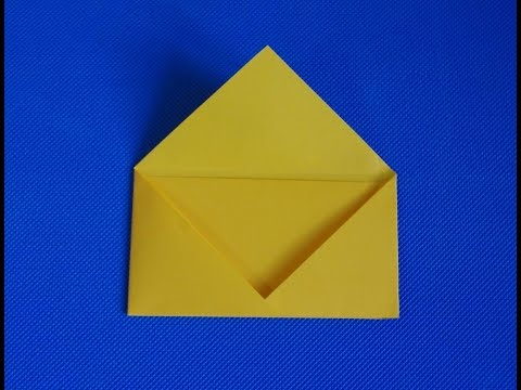 Как сделать конверт из бумаги а4 своими руками. Оригами для письма из листа.