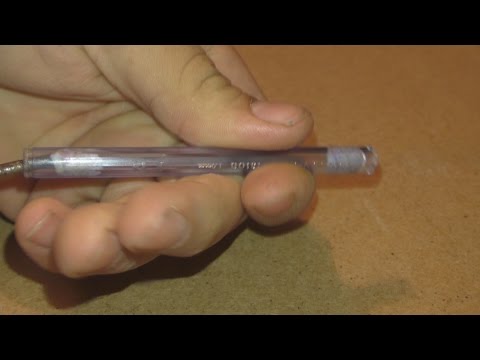 Как сделать пистолет из ручки с выстрелом