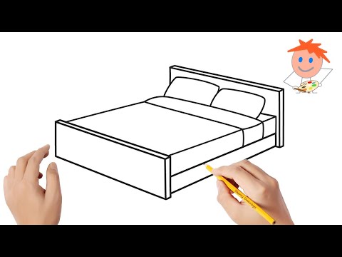 How To Draw A Bed Easy Step By Step 