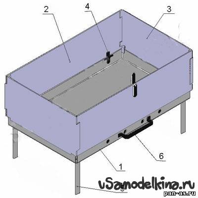 Самодельный складной мангал