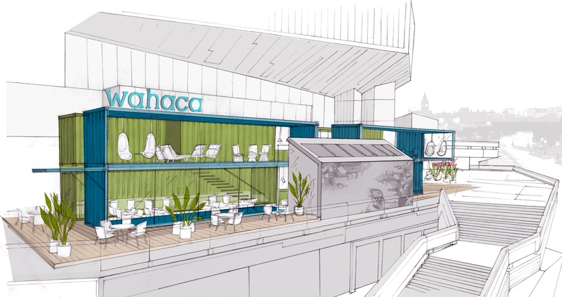 Впечатляющий интерьер ресторана Wahaca Southbank Experiment