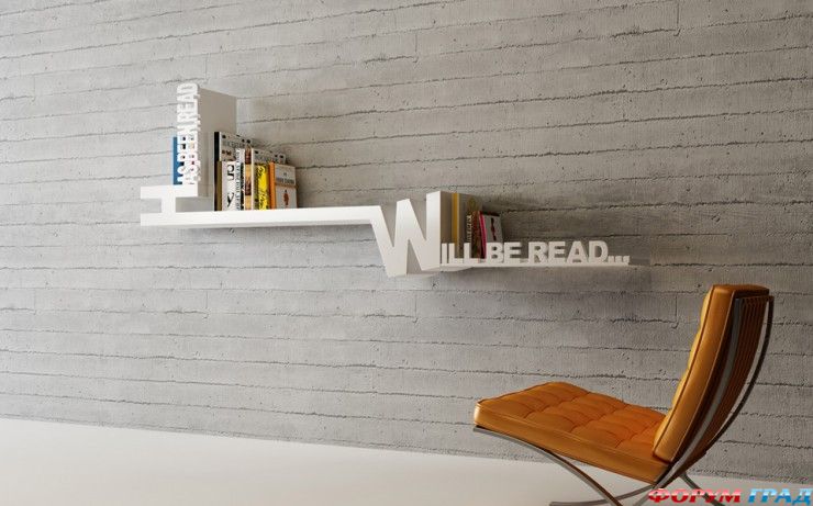 Typographic Bookshelf