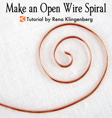 How to Make an Open Wire Spiral Tutorial by Rena Klingenberg