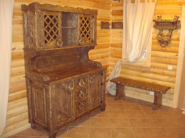 Мебель из дерева для бара