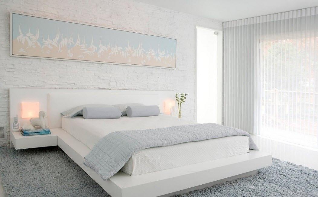 Спальня – это место для отдыха, тепла и уюта, а белый цвет кровати идеально дополнит эту атмосферу