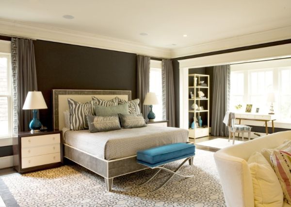 Спальня для девушки brown-bedroom-walls2