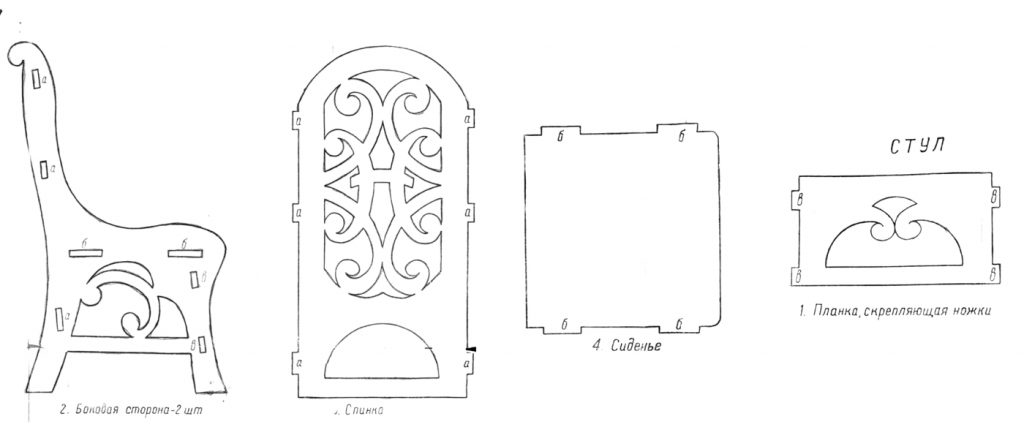 Чертеж мебели из фанеры