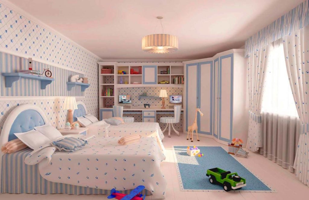 Детская комната девочки в классическом стиле