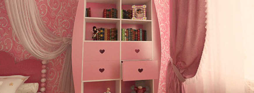 Какие существуют шкафы для детской комнаты девочки, правила выбора