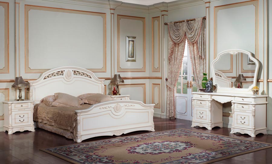 Шикарная белая мебель для спальни