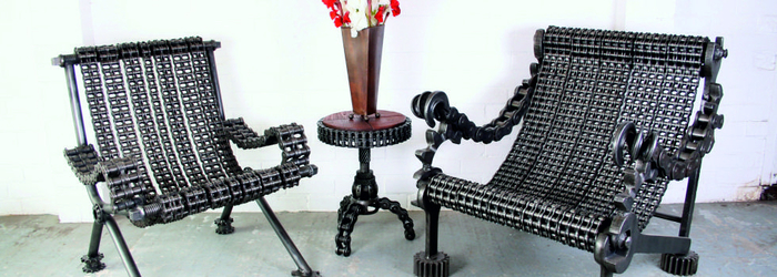 Оригинальные металлические стулья