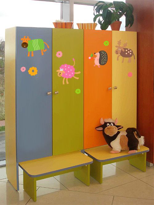 Размеры шкафчика в детском саду в ясельной группе