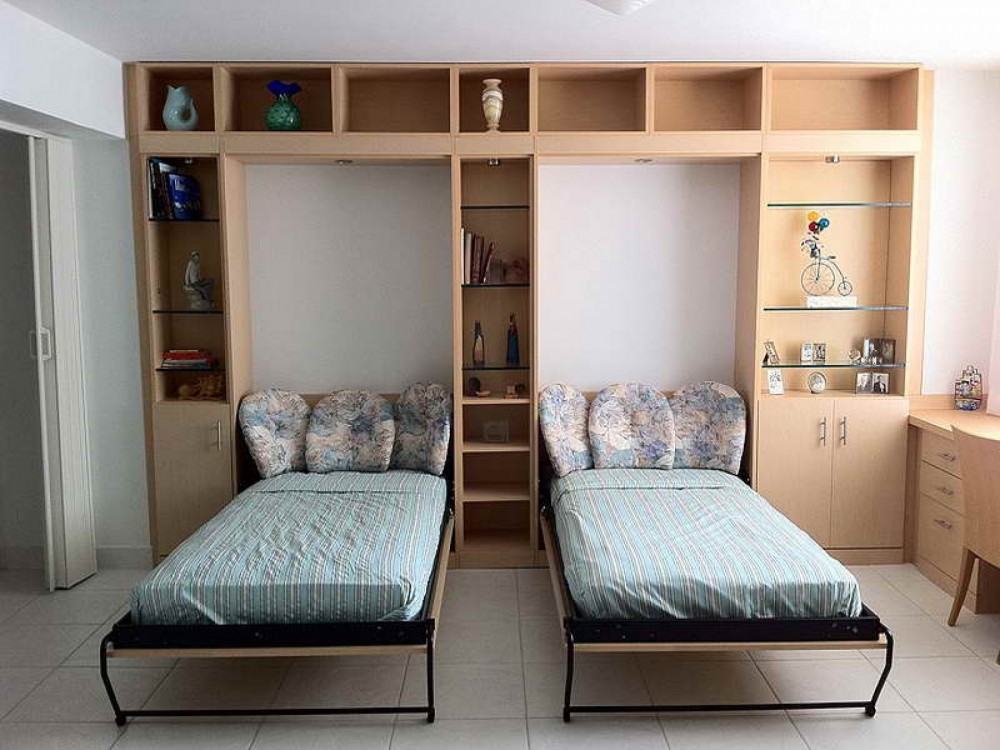 Кровать трансформер для малогабаритной квартиры для двоих детей
