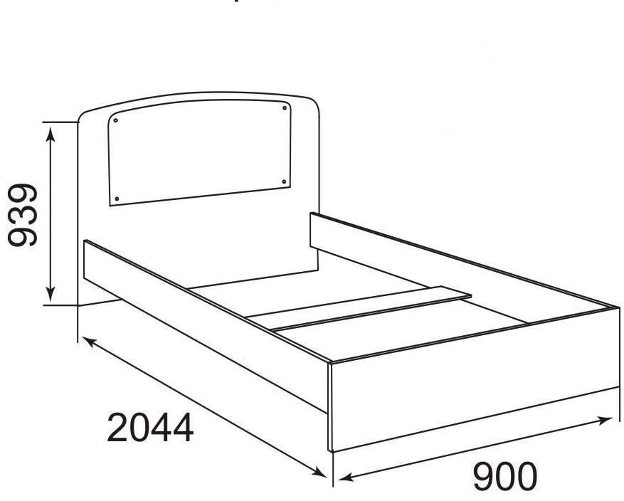 Схема 2 спальной кровати