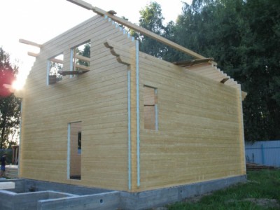 строительство дачного дома из бруса