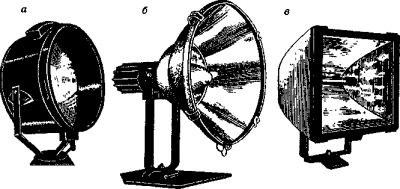 Фото: Прожекторы разных форм