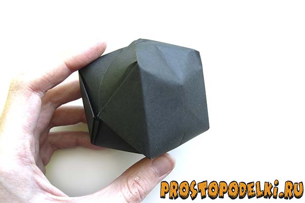 Шар из бумаги оригами-15