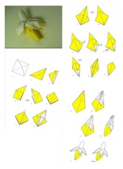 Банан оригами схема сборки