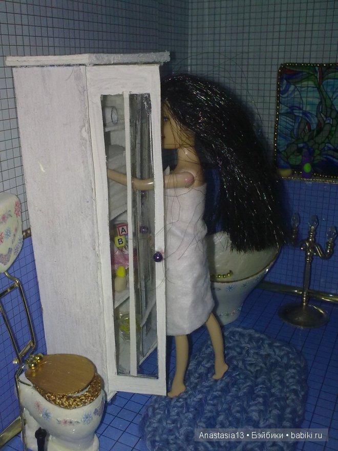 Обустраиваем ванную комнату для кукол