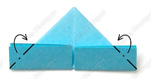 Треугольный модуль оригами