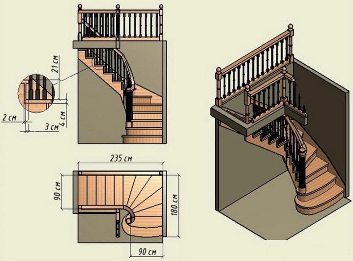 Тонкости расчета размеров лестницы на второй этаж