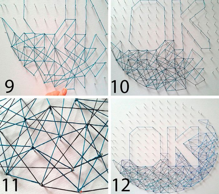 Стринг Арт поэтапно 