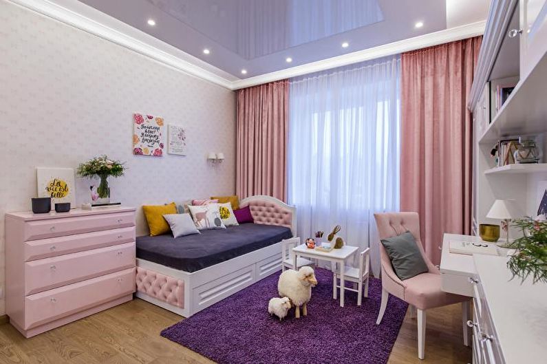 Розовая детская комната: дизайн интерьера (80 фото)