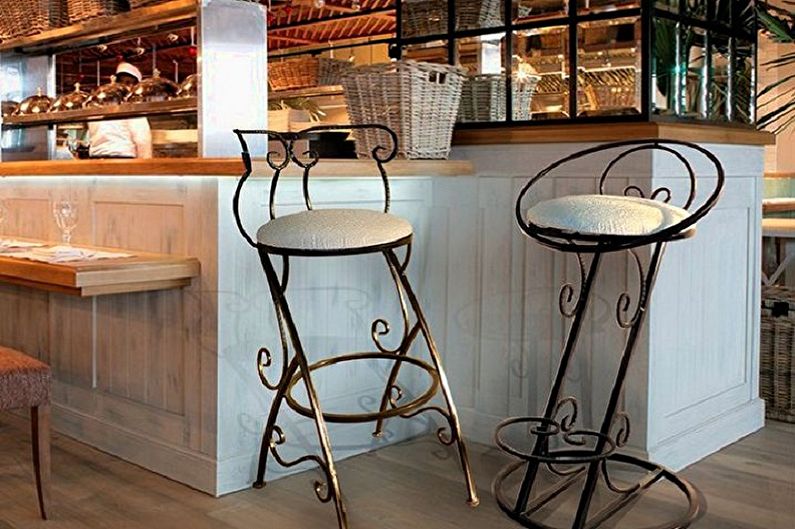 Виды барных стульев для кухни - По форме