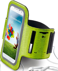 Cellular Line Armband Running Lime