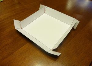 как сделать коробку из бумаги 4