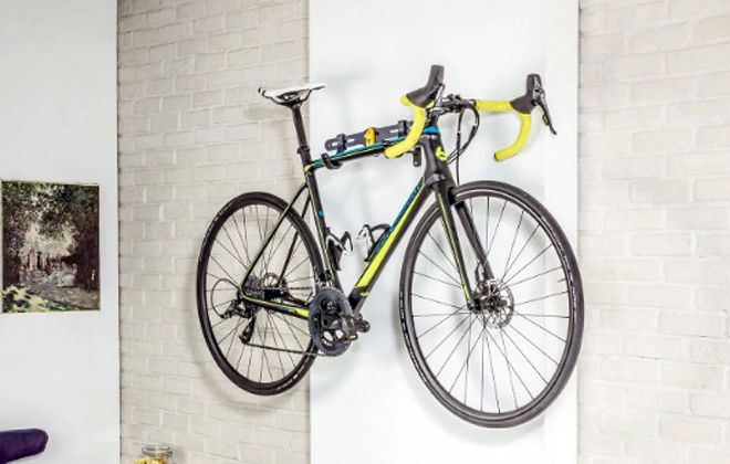 горизонтальное крепление для велосипеда на стену