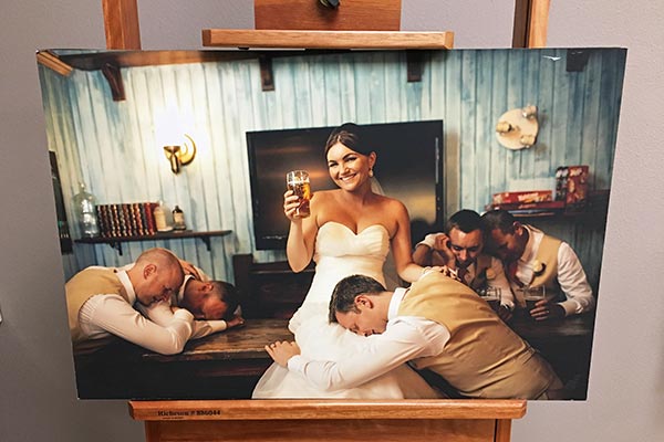 Photo Canvas of Wedding Photo 