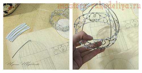Мастер-класс по поделкам из проволоки: Декоративная клетка