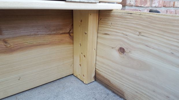 Sand Box W/ Lid That Opens Into Bench and a Canopy 