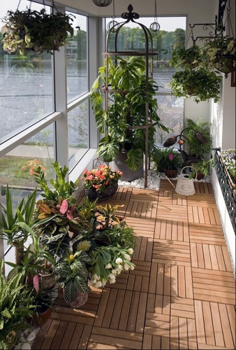 практичное использование пространства балкона