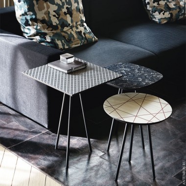 Придиванный столик с керамической столешницей